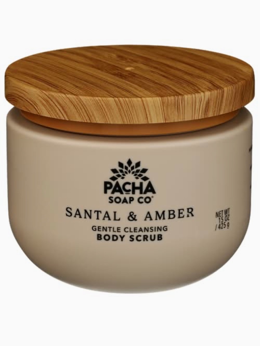 New 15 oz Santal & Amber Body Scrub Pacha soap co